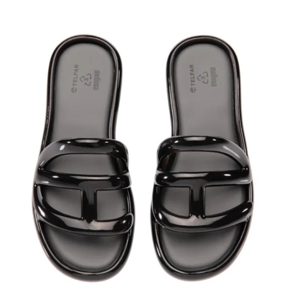 Melissa x Telfar Jelly Slide - Black (women's sizing) - Picture 1 of 4